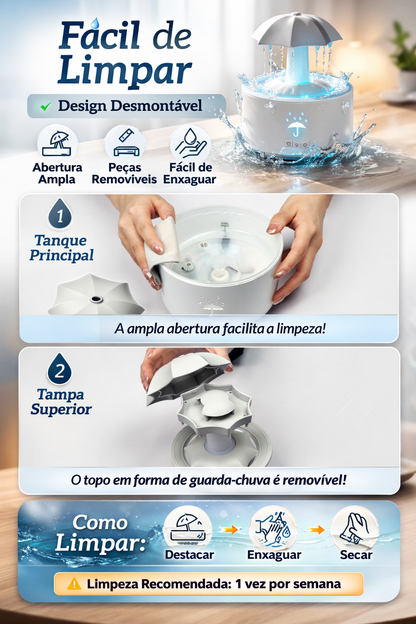 RainAura Rainfall Humidificador de Paragua.