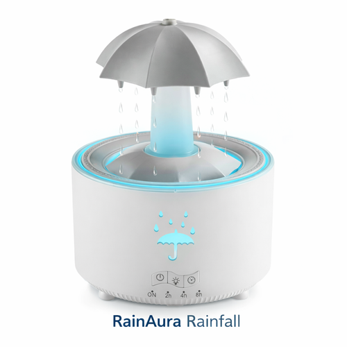 RainAura Rainfall Humidificador de Paragua.